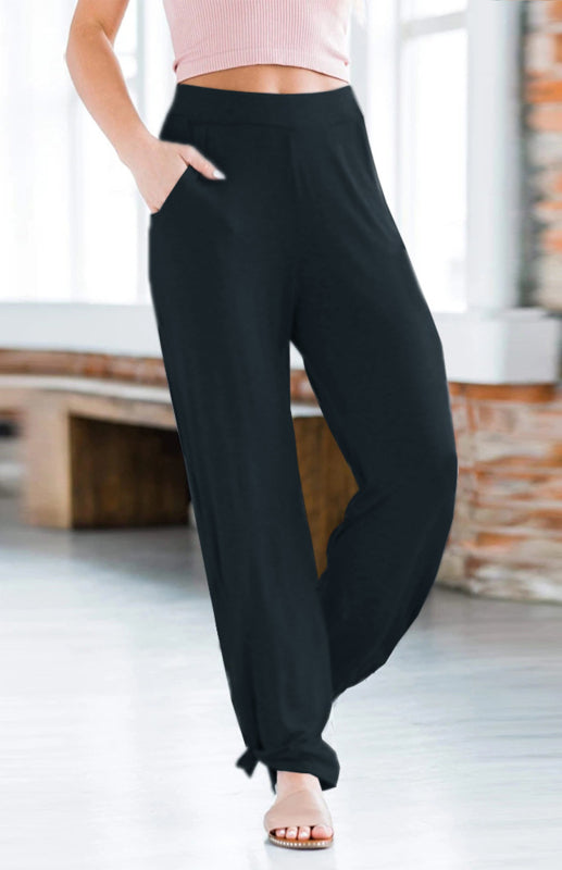 Side Slit Pull-On Trousers