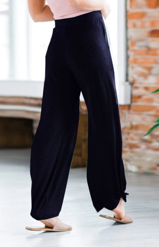 Side Slit Pull-On Trousers