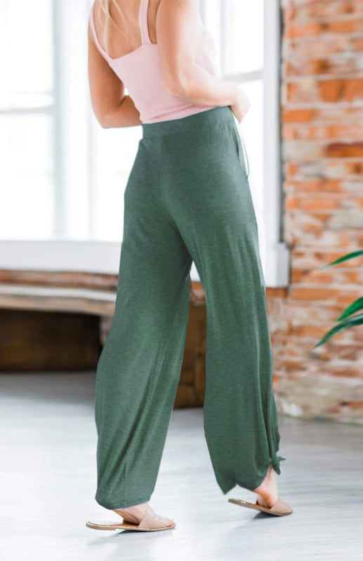 Side Slit Pull-On Trousers