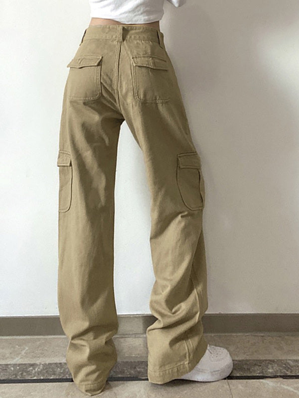 Mid-Rise Cargo Pants