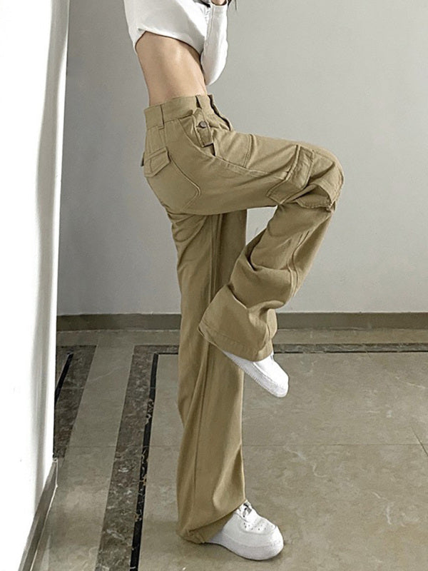 Mid-Rise Cargo Pants