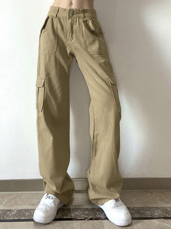 Mid-Rise Cargo Pants