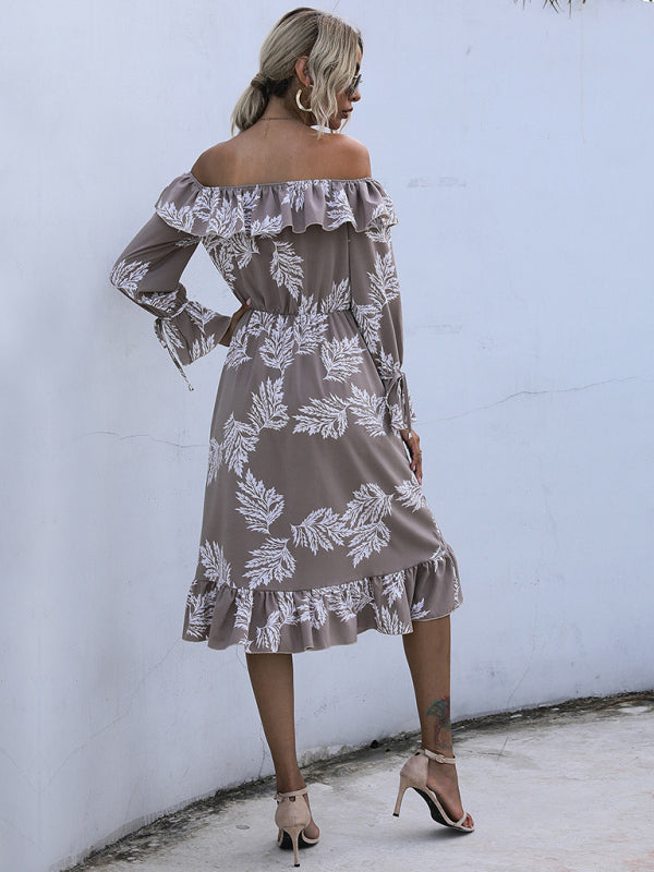 Off-Shoulder Ruffled Maxi Dress