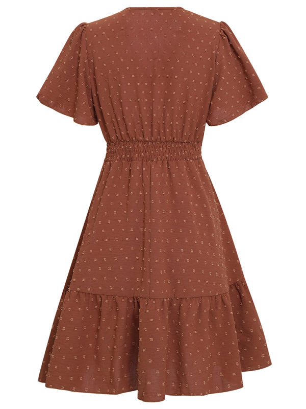 Clip-Dot Midi Dress