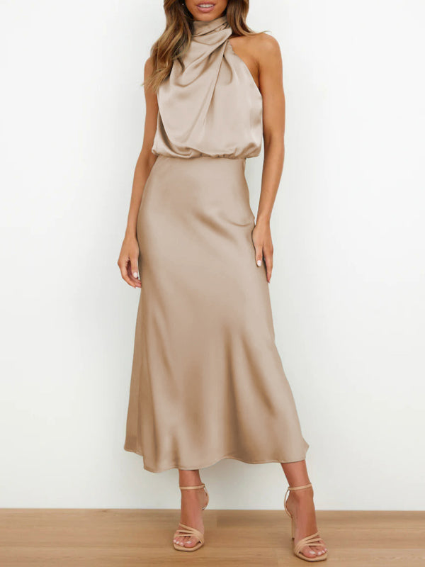 Halter Neck Midi Dress