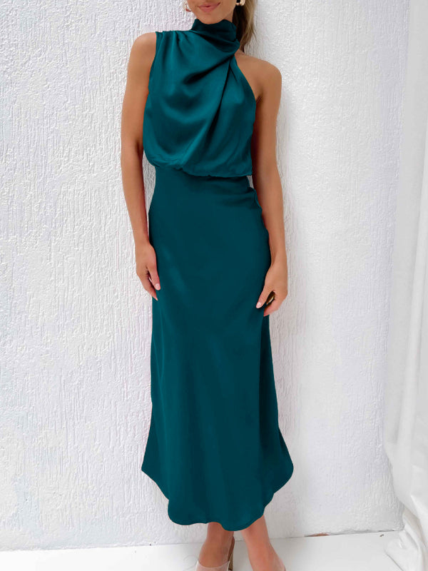 Halter Neck Midi Dress