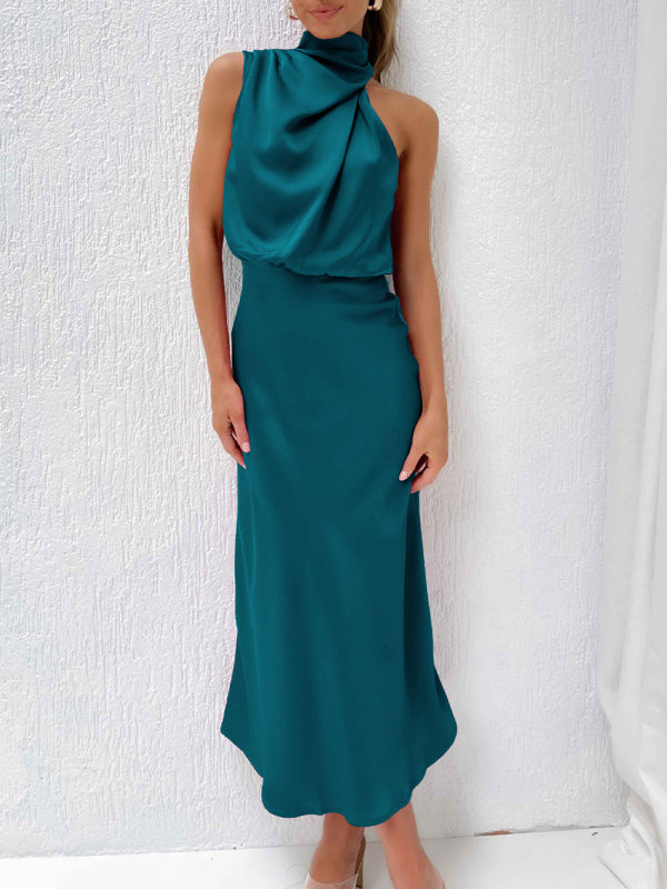 Halter Neck Midi Dress