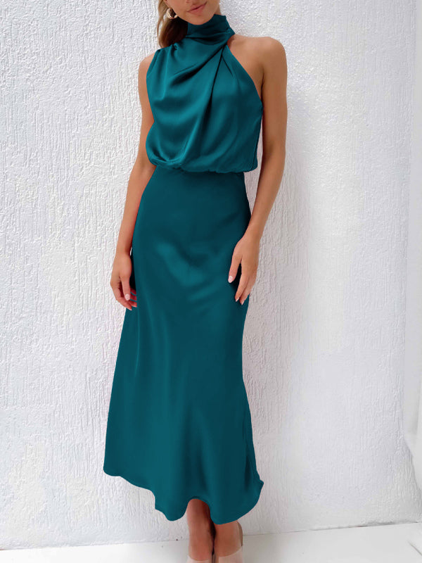 Halter Neck Midi Dress