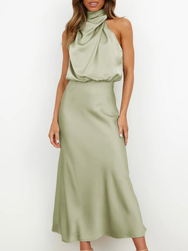 Halter Neck Midi Dress