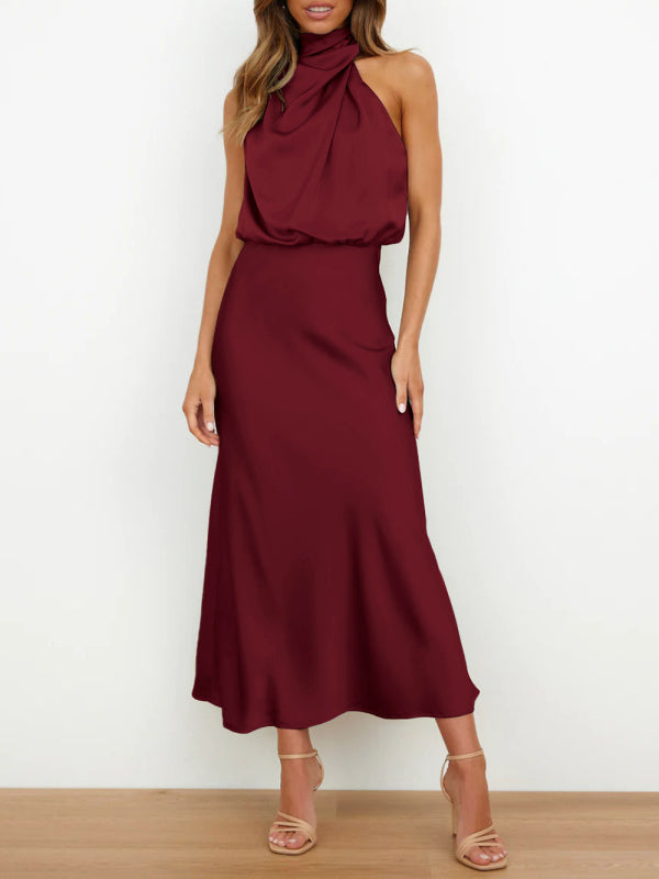 Halter Neck Midi Dress