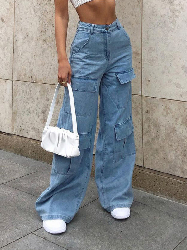 Cargo Wide Leg Jeans