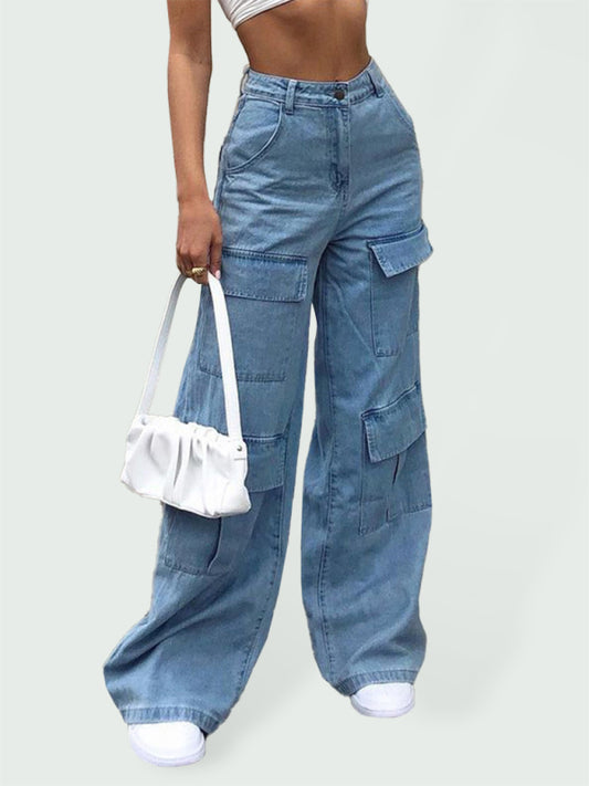 Cargo Wide Leg Jeans