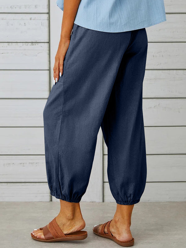 Pull-On Tie-Waist Pants