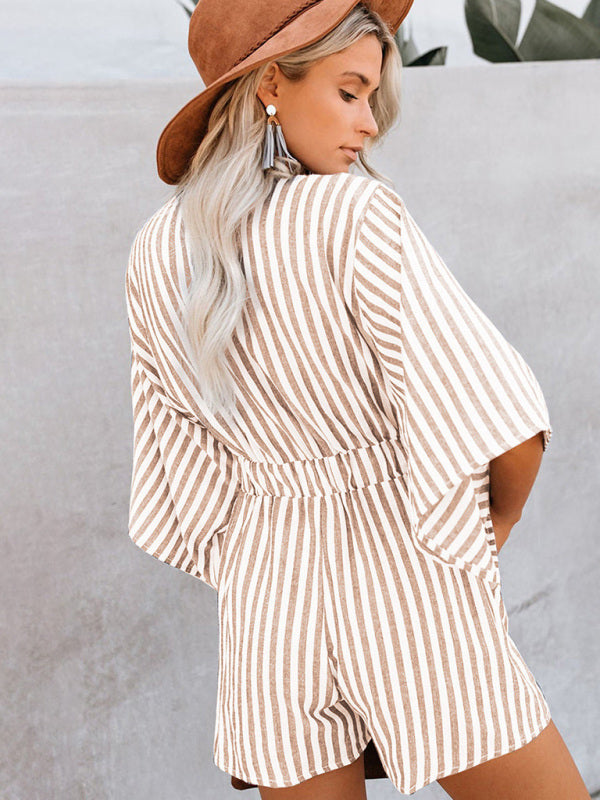 Striped Short Romper