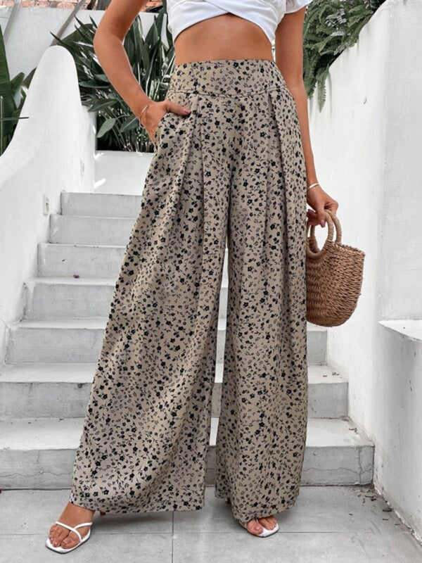 Front Pleat Wide Leg Pants