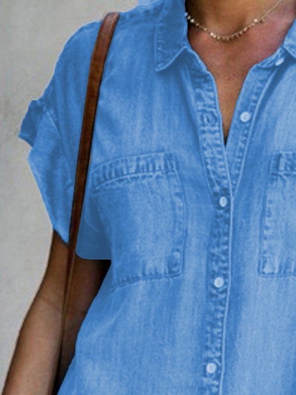 Denim Button Down Dress