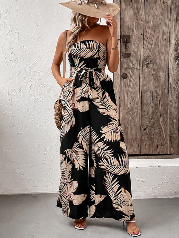 Tube Top Wide Leg Jumpsuit