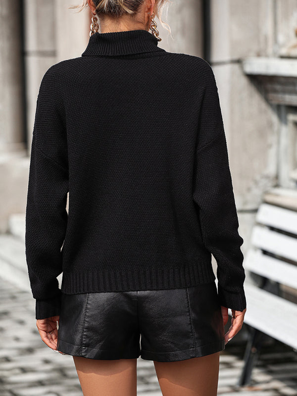 Fringe Turtleneck Sweater