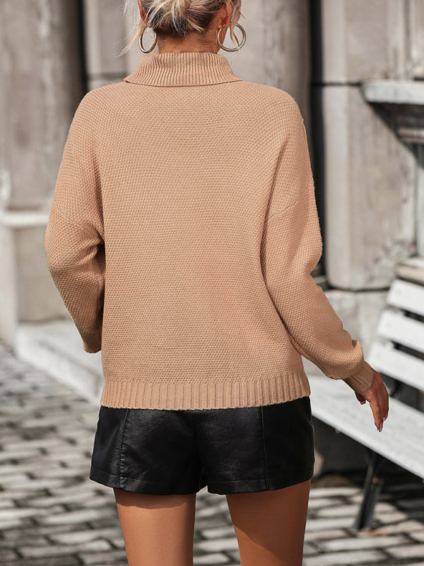 Fringe Turtleneck Sweater