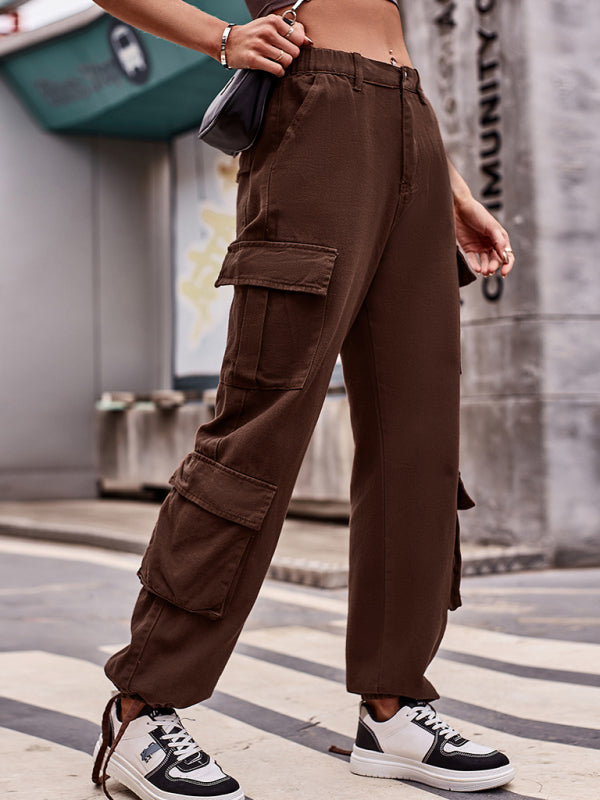 Strap Cuff Cargo Pants