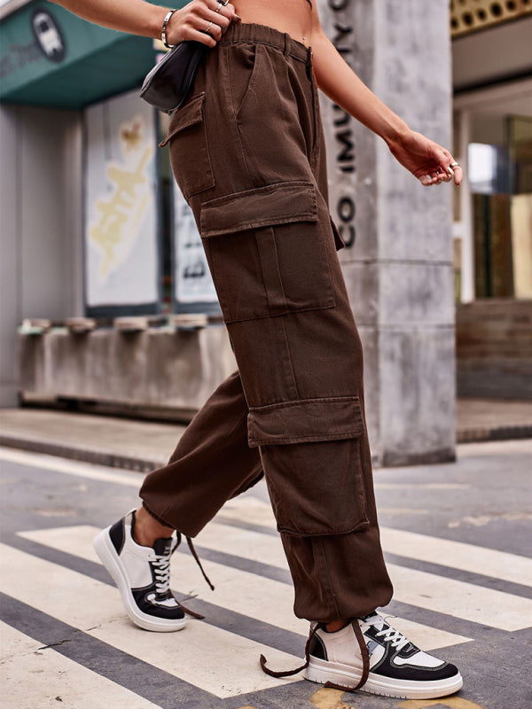 Strap Cuff Cargo Pants