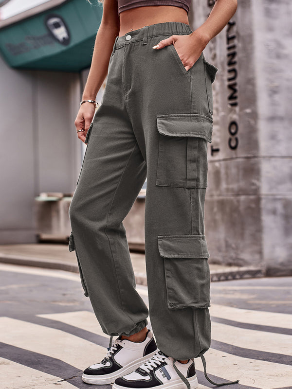 Strap Cuff Cargo Pants