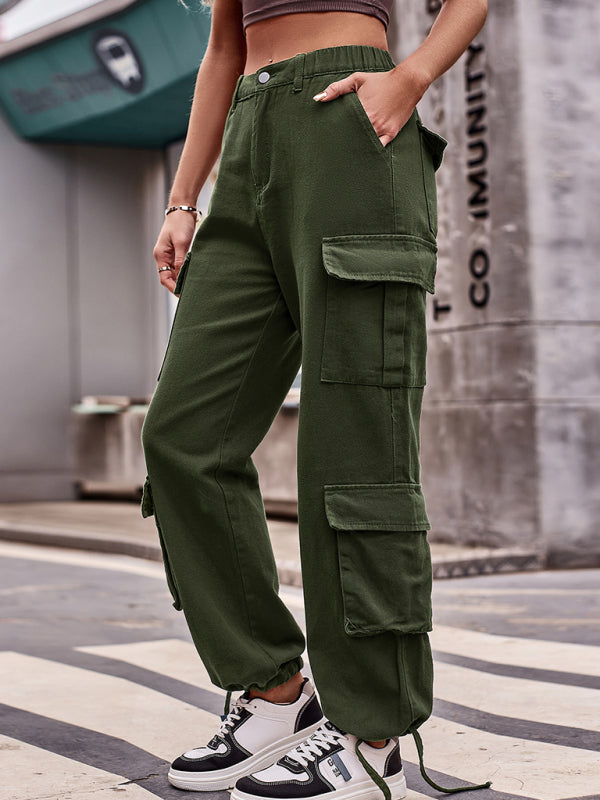 Strap Cuff Cargo Pants