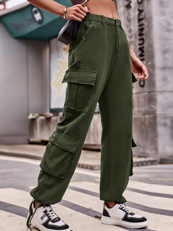 Strap Cuff Cargo Pants