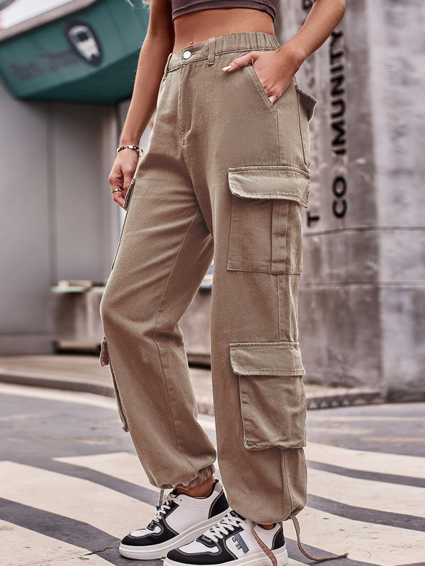 Strap Cuff Cargo Pants