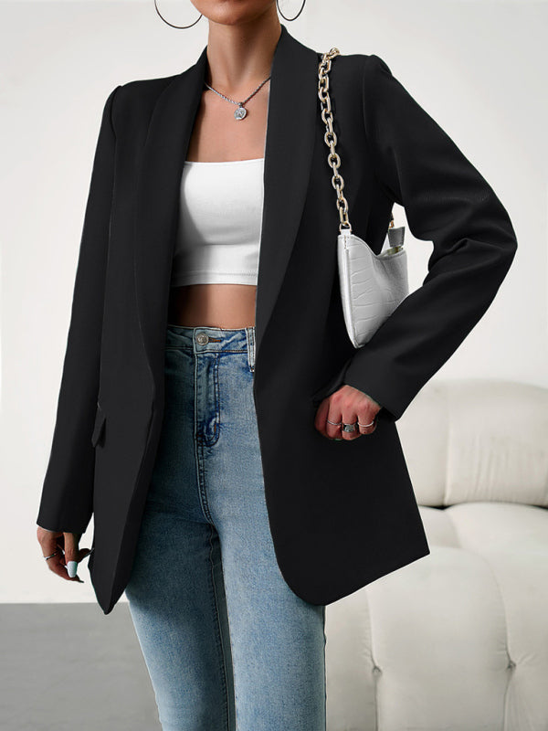 Classic Open Front Blazer