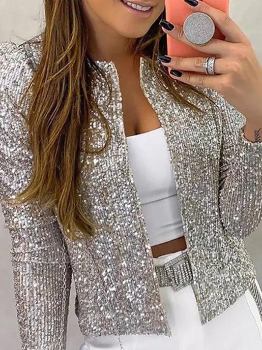 Sequin Open Jacket