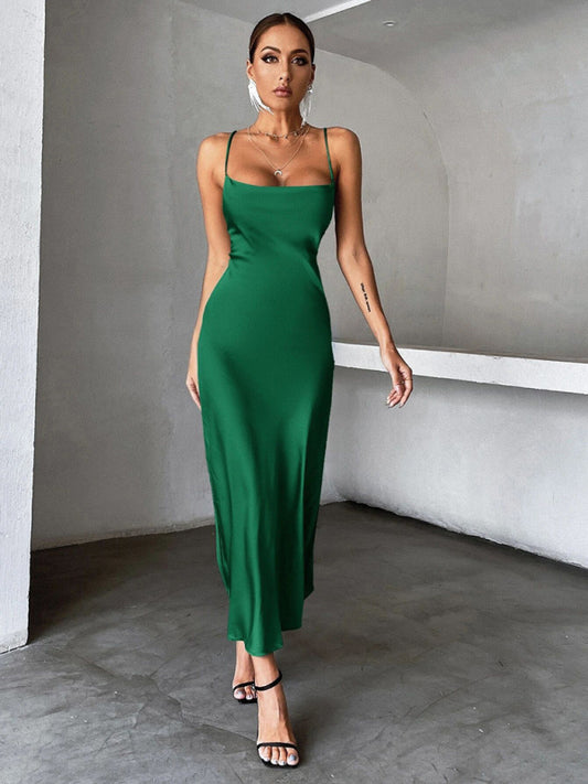 Satin Midi Slipdress