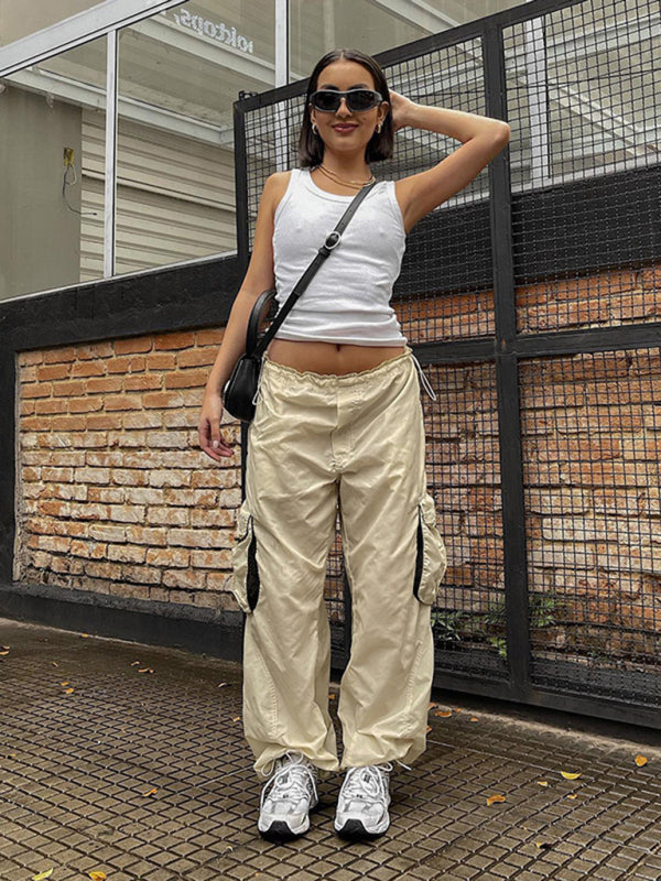 Drawstring Parachute Field Pants