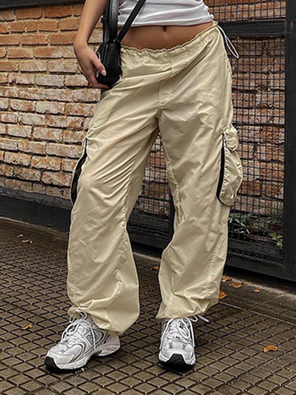 Drawstring Parachute Field Pants