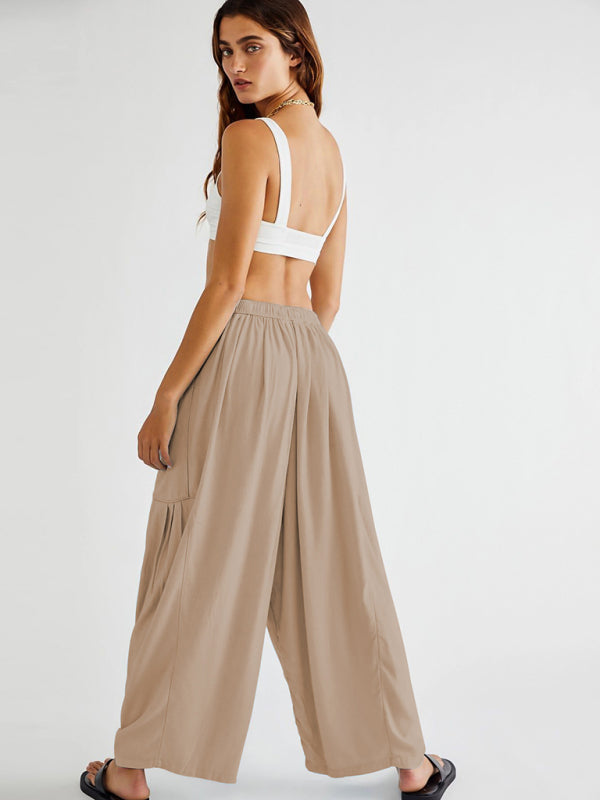 Wide Leg Ankle Cargo Pants