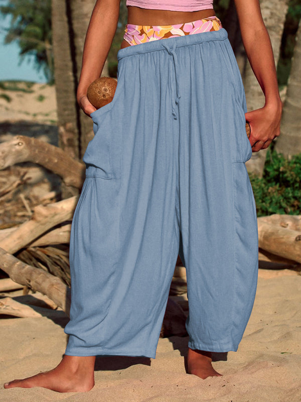 Wide Leg Ankle Cargo Pants