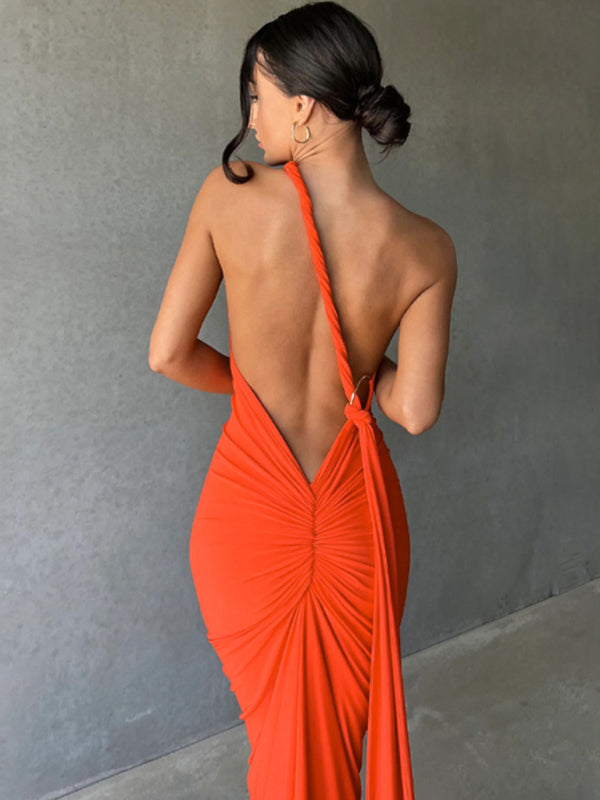 Draped Sash Dress