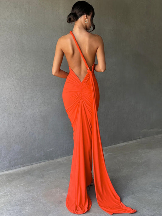 Draped Sash Dress