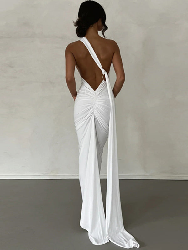 Draped Sash Dress