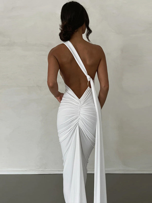 Draped Sash Dress