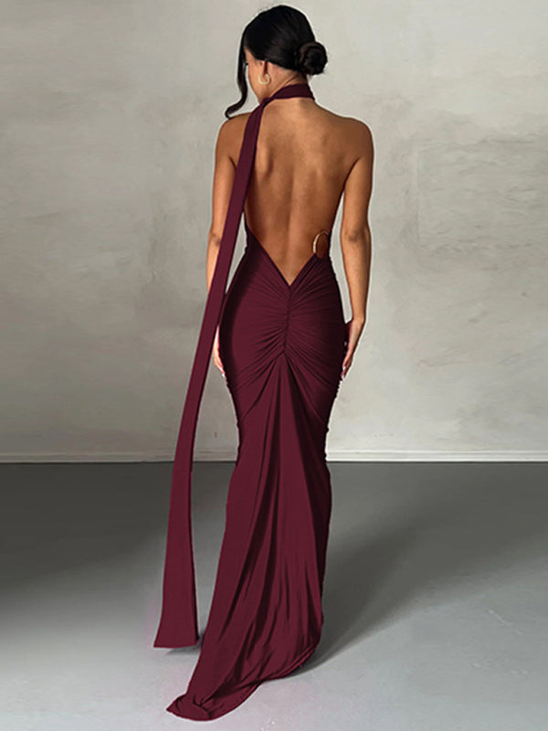 Draped Sash Dress