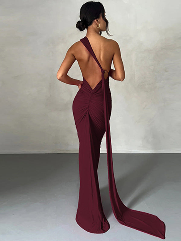 Draped Sash Dress