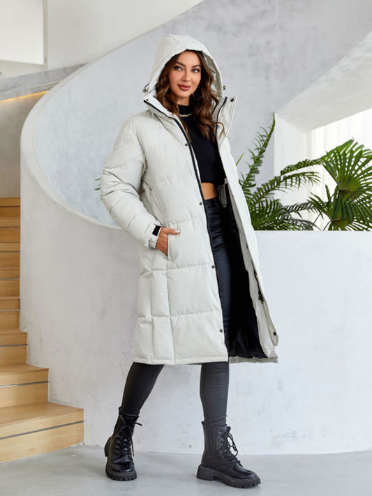 Mid-Length Parka Coat
