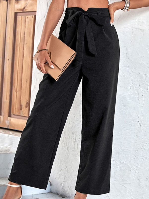 Tie-Waist Cropped Pants