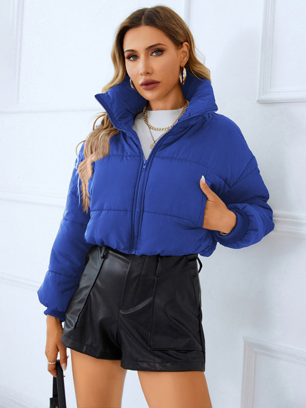 Cropped Quilted Puffer Jacket