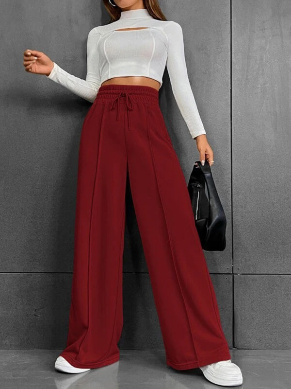 High Rise Wide Leg Sweatpants