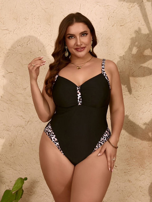 Animal-Print One-Piece Swimsuit