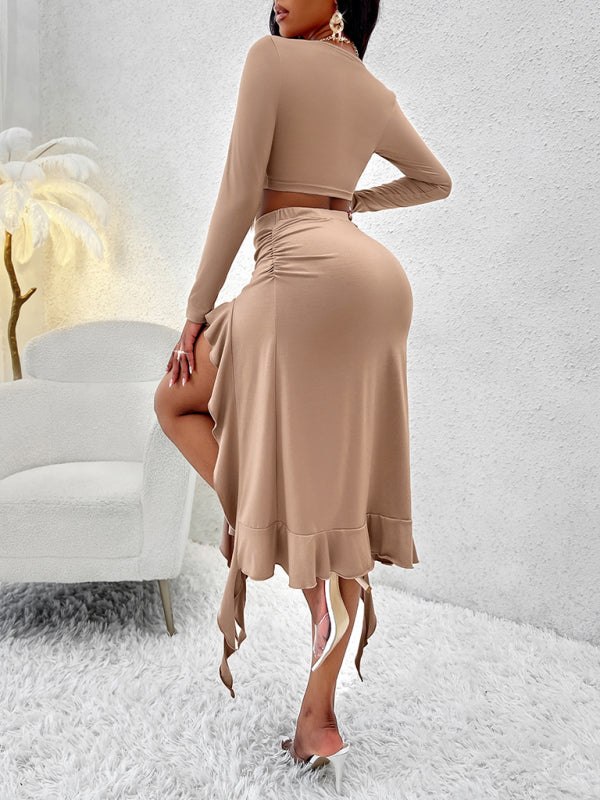 Trendy Bodycon Skirt Set