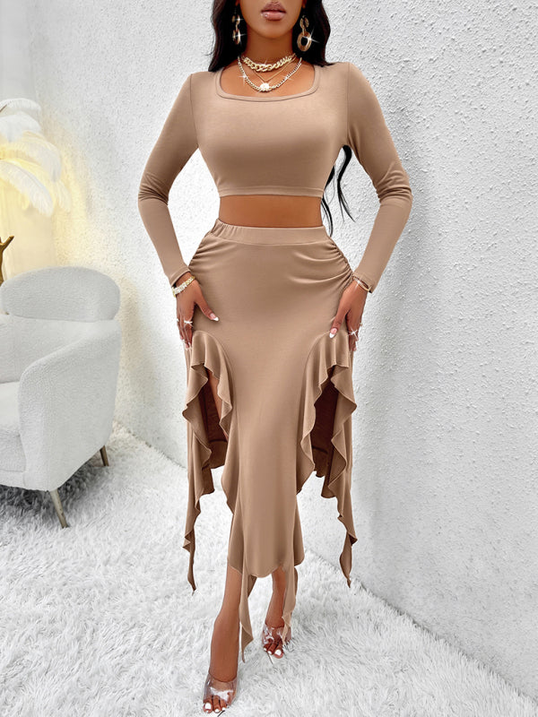 Trendy Bodycon Skirt Set