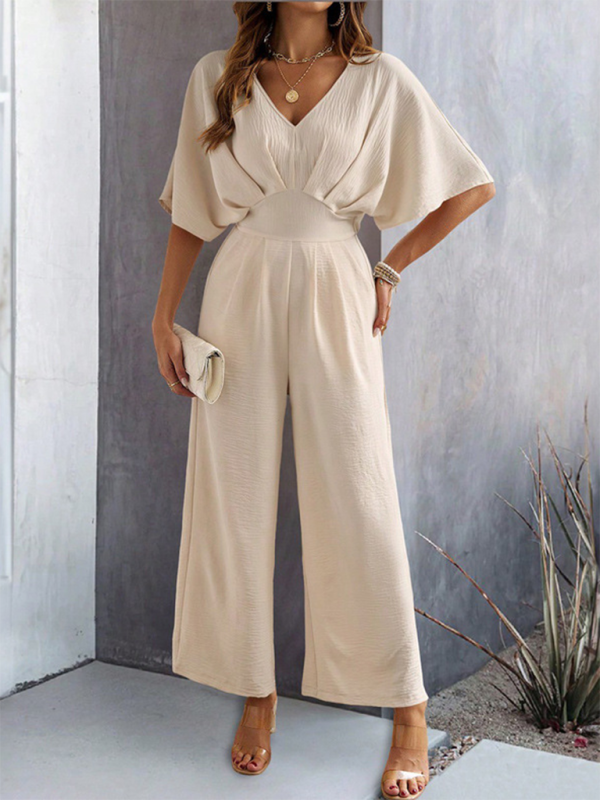 Flutter Short Sleeve Jumpsuit